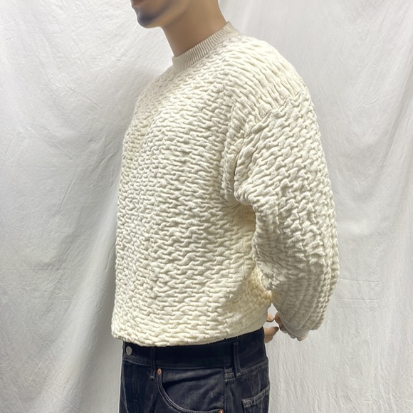 Generra Men's Off White Classic Pulllover Sweater - Picture 6 of 7